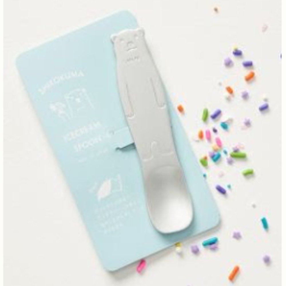 🌟LAST CALL! Anthropologie - CUTE Ice Cream/Yogurt Mini Spoon (Matte Silver)